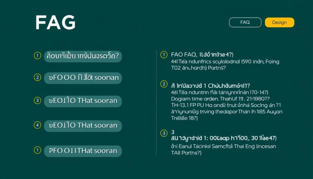 ภาพแสดงคำถามที่พบบ่อยเกี่ยวกับเว็บบาคาร่า